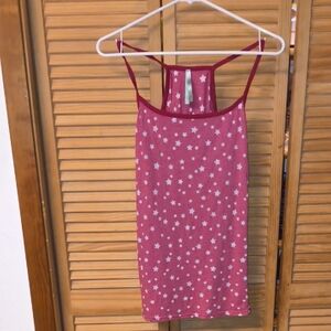 Hollister Brand Chic Starry Pink Tank-NWOT
